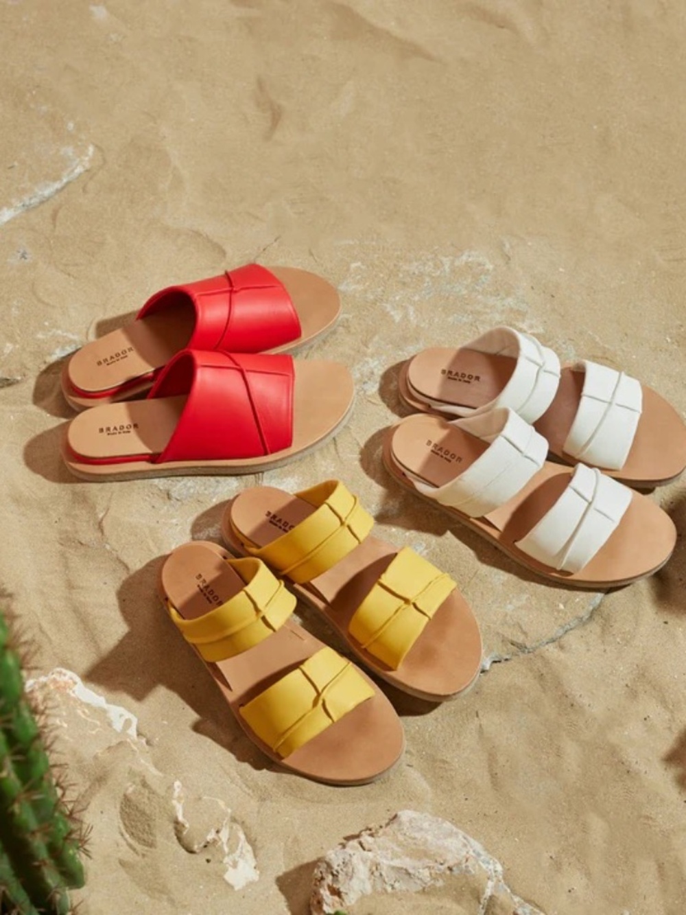 WHITE Italian Leather Sandals